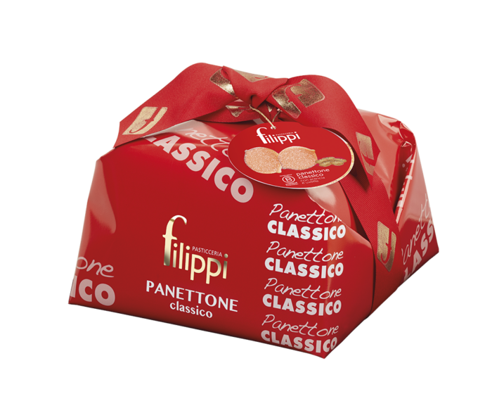 Panettone Damerino Classico Arancia candita e Uvetta 1 Kg Pasticceria Filippi