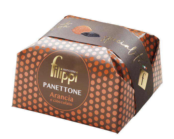 Panettone speciale Arancia e Cioccolato Fondente 500 Gr - Pasticceria Filippi