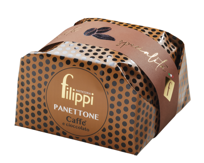 Panettone Speciale Caffè e Cioccolato Fondente  500 gr - Pasticceria Filippi