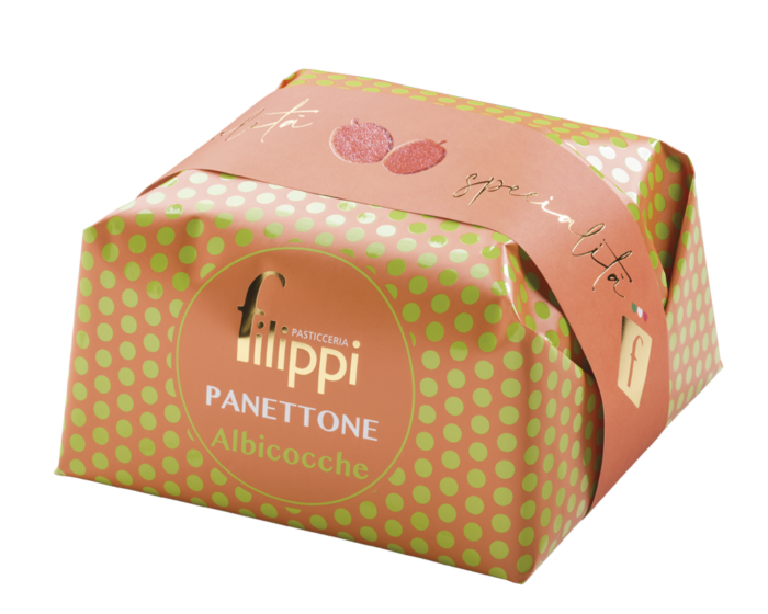 Panettone speciale con Albicocche candite Pasticceria Filippi 1 Kg