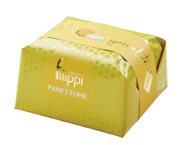 Panettone Limone e Cioccolato Bianco 500 Gr Pasticceria Filippi