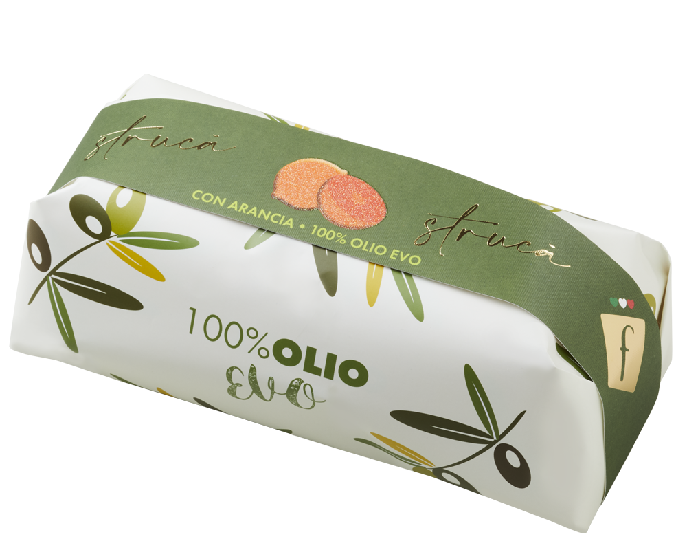 Struca' all' Arancia 100% Olio Evo 500 gr - Pasticceria Filippi