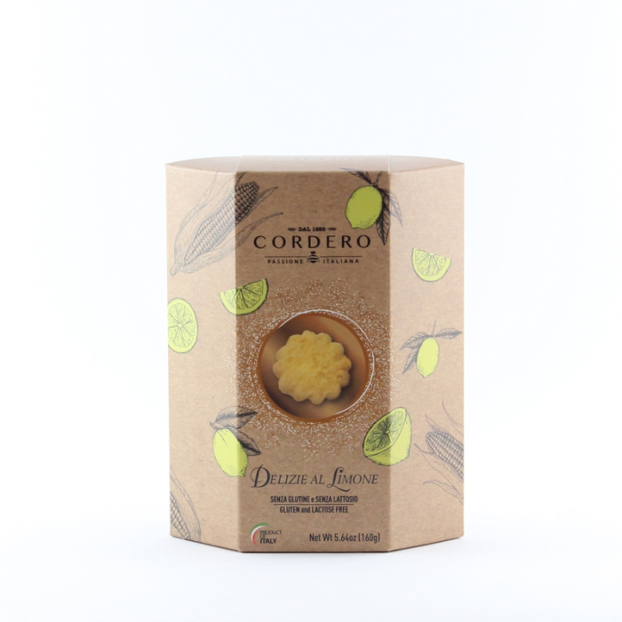 Biscotti al Limone Senza Glutine e Senza Lattosio - Cordero