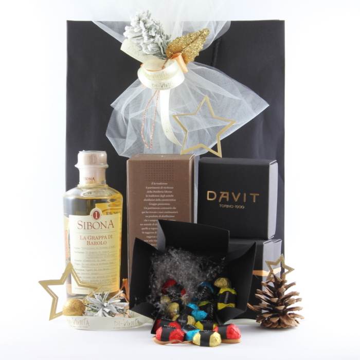 Pacco Natale " Grappa e Cioccolato" - Di-vinità