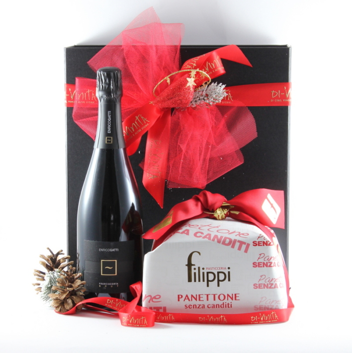 Pacco Natale "Panettone e Franciacorta" - Di-vinità