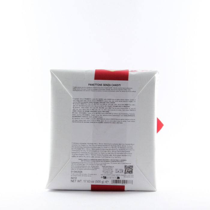 Panettone Damerino senza Canditi 500 Gr Pasticceria Filippi - immagine 3
