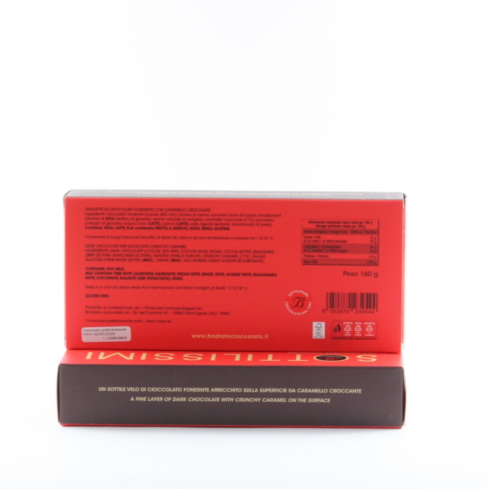 Sottilissimi Cioccolato Fondente con Caramello Croccante - Bodrato  - immagine 2