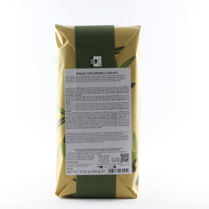 Struca' Caramello Salato 100% Olio Evo 500 gr - Pasticceria Filippi - immagine 3