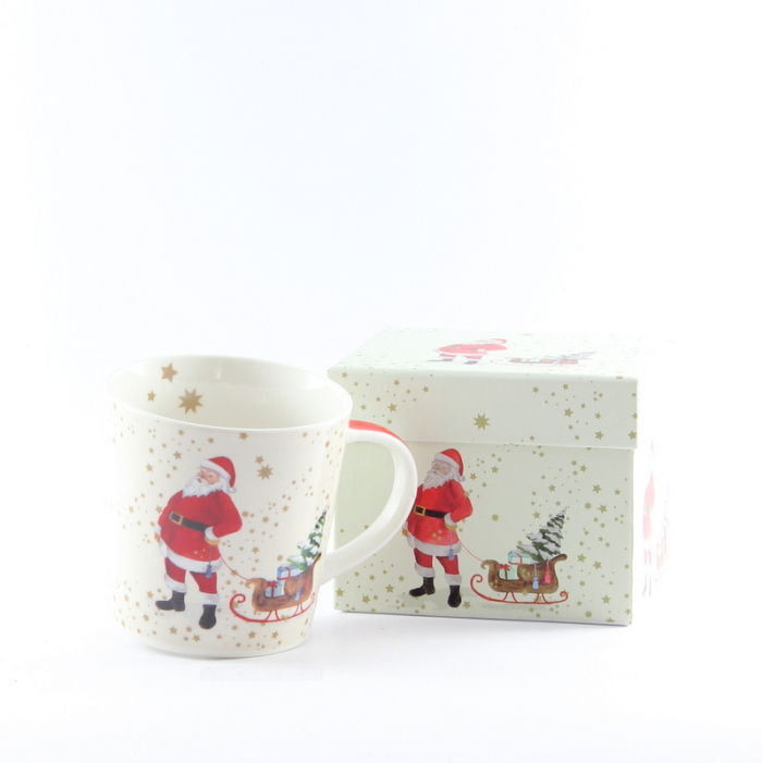Mug o tazza  "Babbo Natale" in porcellana - I Meridiani