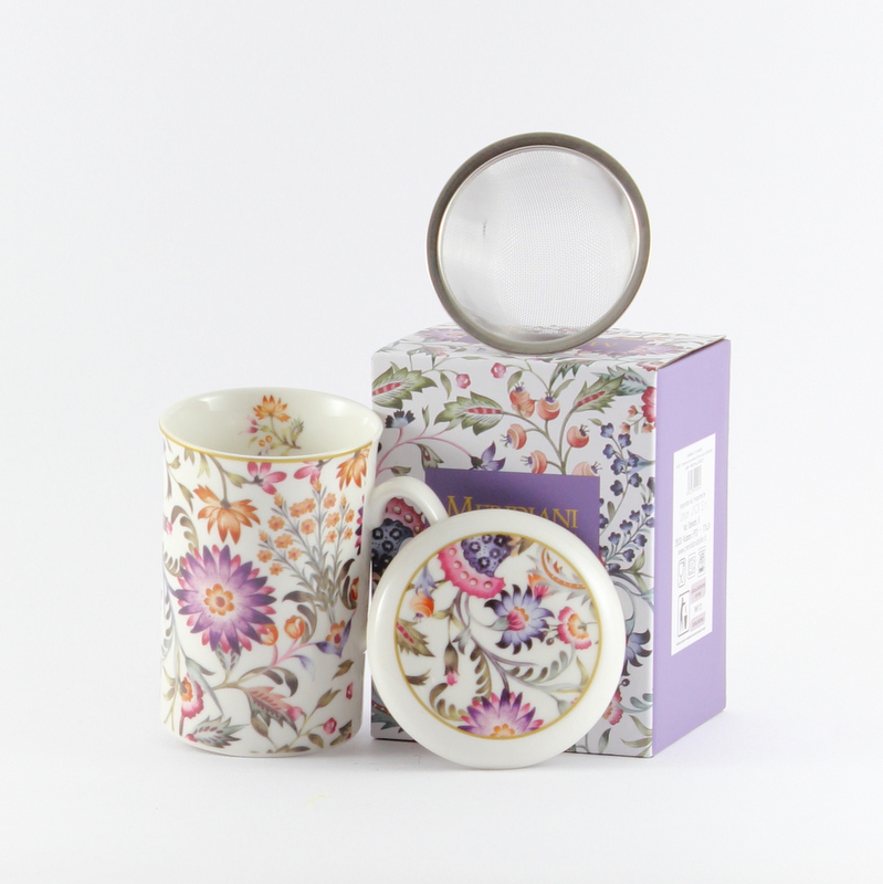 Mug o tazza "Fiori" in porcellana - I Meridiani - immagine 2