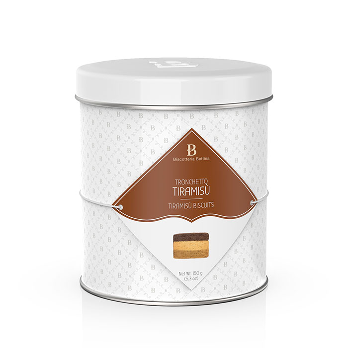 Biscotti Tronchetti al Tiramisu' in Latta - Biscotteria Bettina