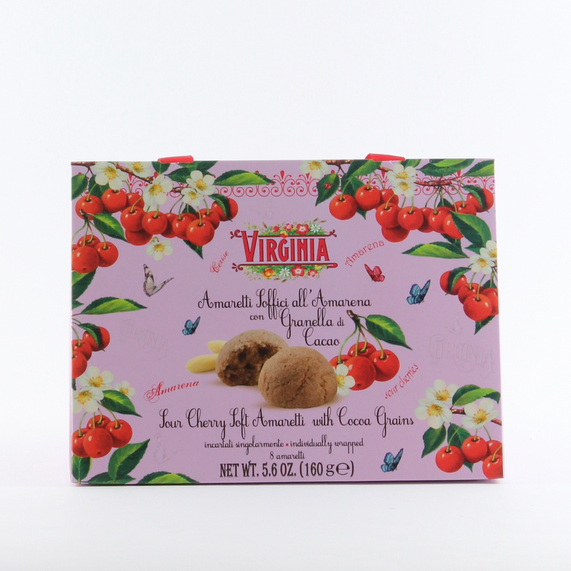 Amaretti soffici all'Amarena con Granella di Cacao - Virginia