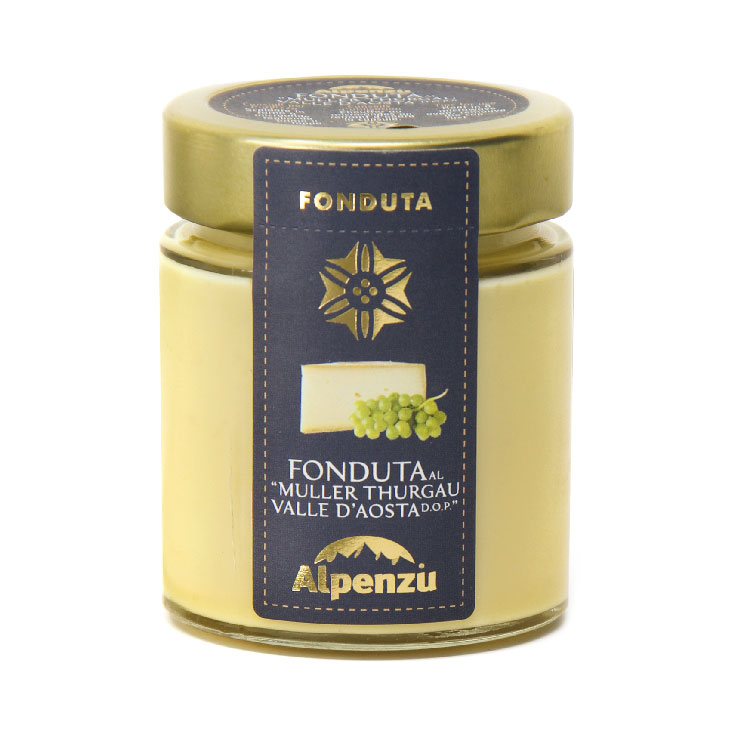 Fonduta al "Muller Thurgau" Valle D'Aosta D.O.P. - Alpenzu