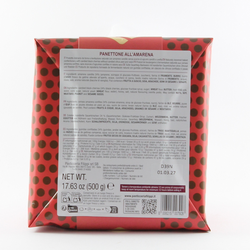 Panettone con Amarene Pasticceria Filippi 500 gr - immagine 4