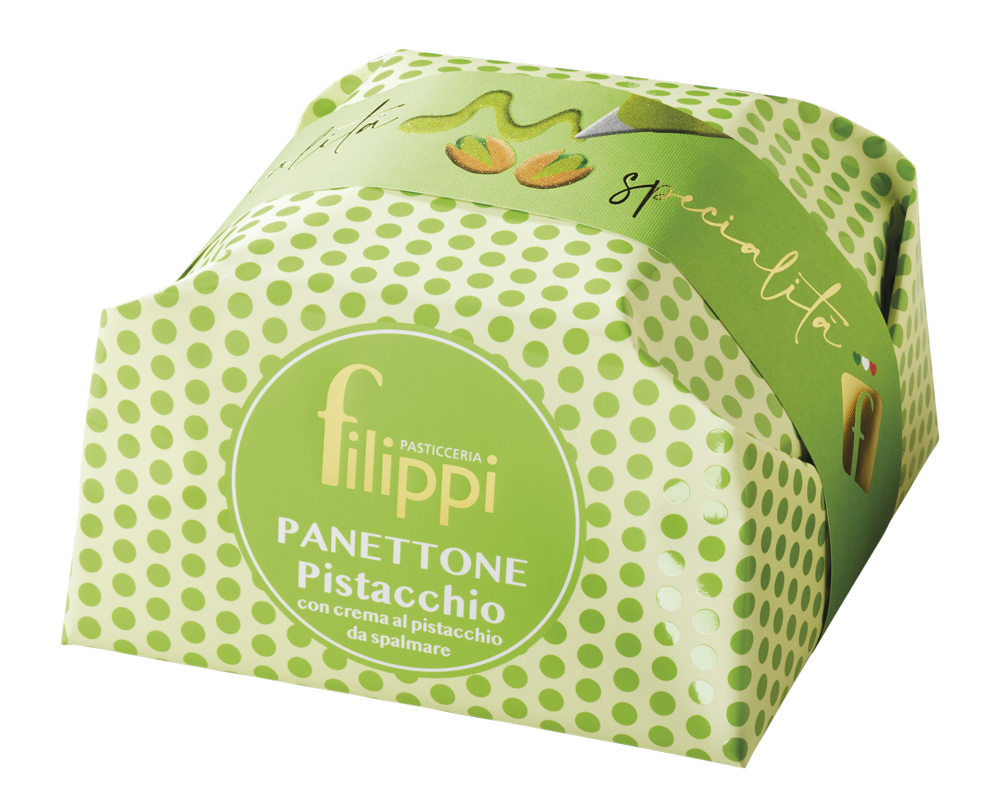 Panettone al Pistacchio 500 Gr Pasticceria Filippi