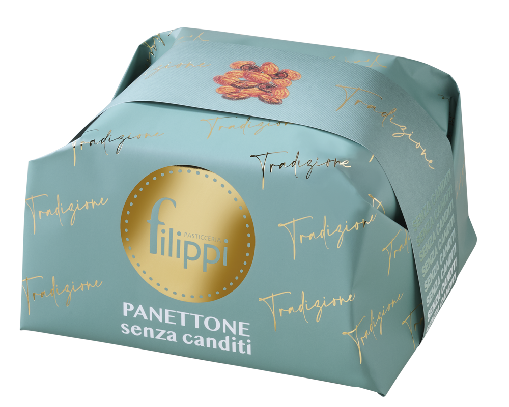 Panettone Damerino senza Canditi 500 Gr Pasticceria Filippi