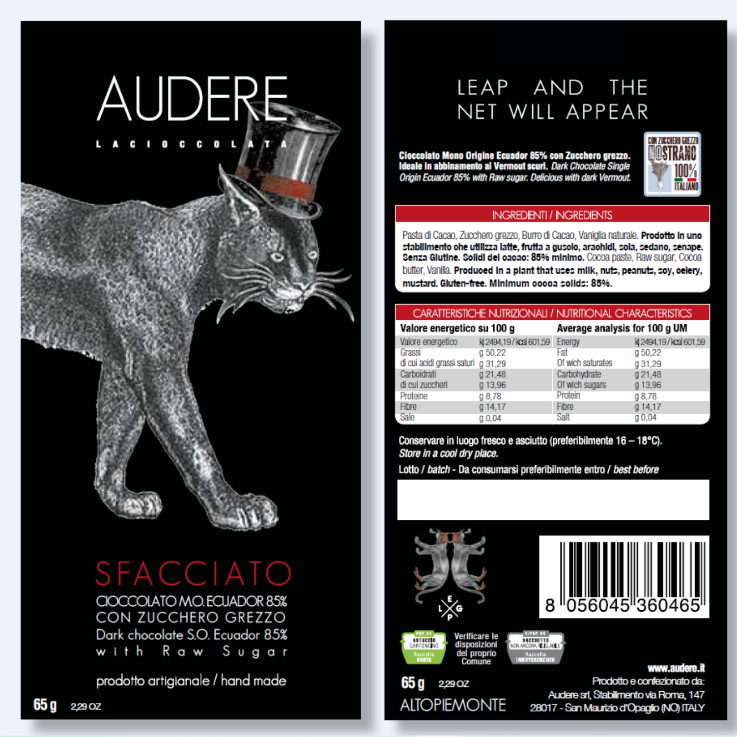 Tavoletta Sfacciato - Audere Lacioccolata - immagine 4
