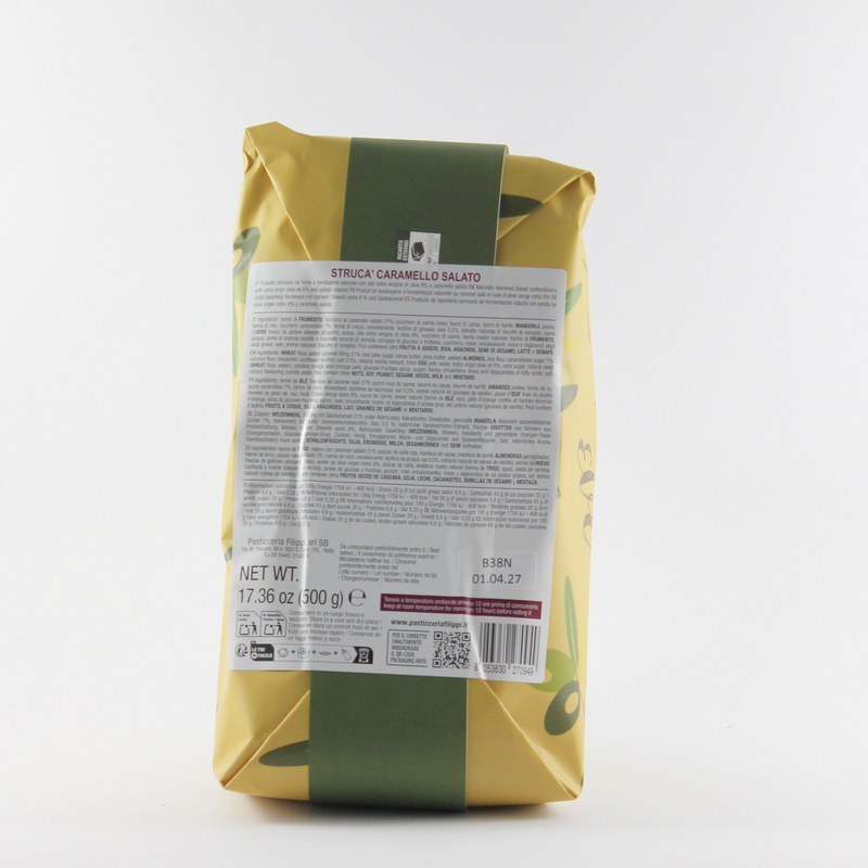 Struca' Caramello Salato 100% Olio Evo 500 gr - Pasticceria Filippi - immagine 3