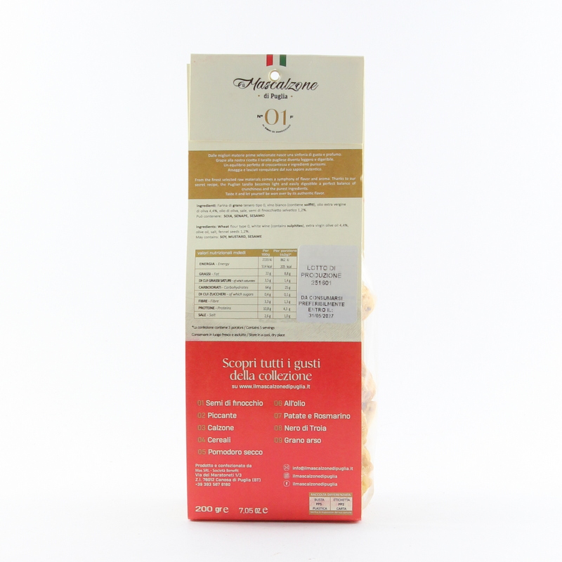 Tarallo Semi di Finocchio 01 - Mascalzone - immagine 3