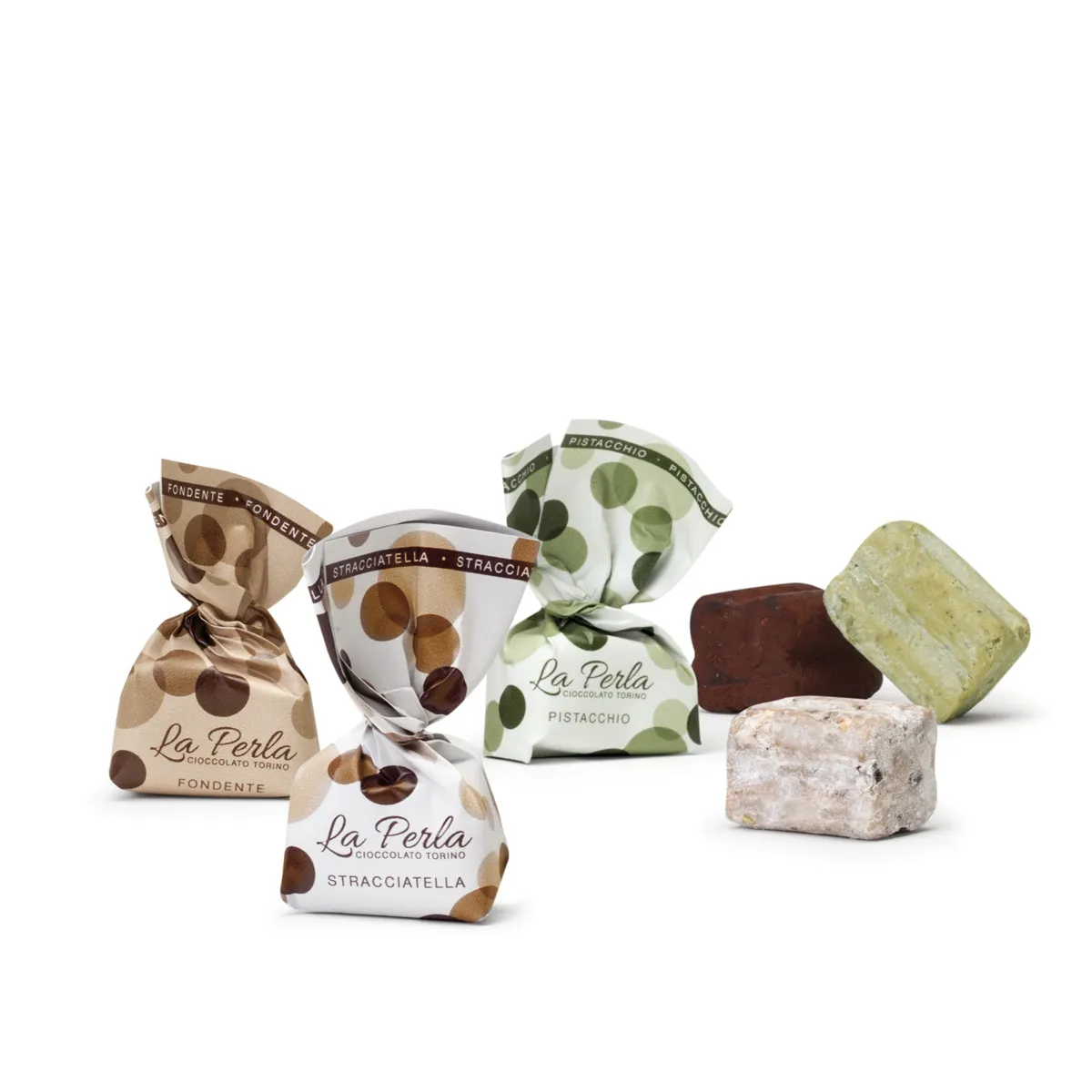 Mini tartufi di Cioccolato Fondente - Stracciatella - Pistacchio – La Perla - immagine 3